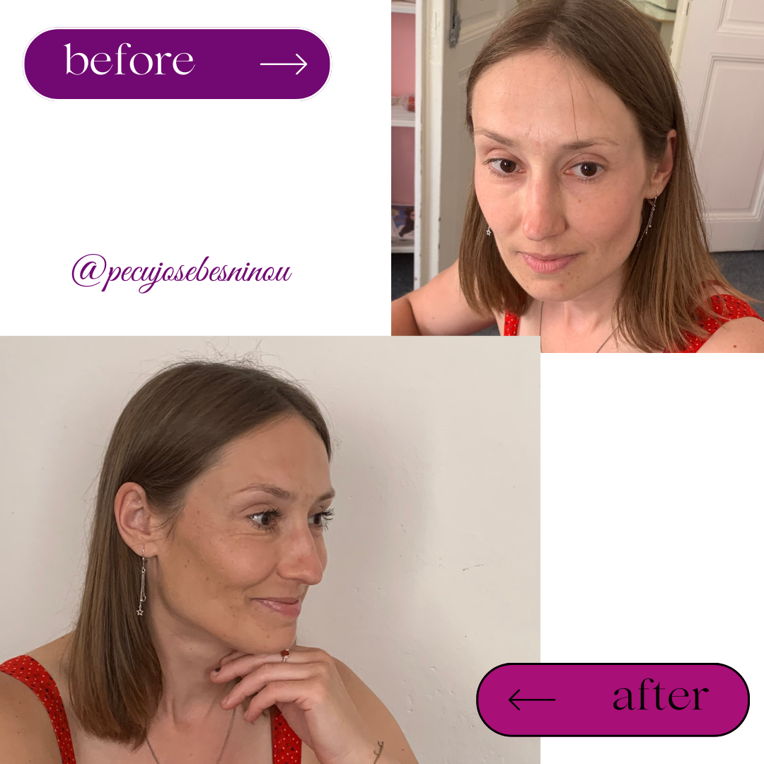 Black White Minimalist Hair Beauty Before After Instagram Post (4)